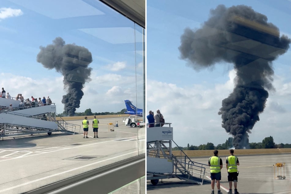 A small crashed almost immediately after taking off from Southend London airport in the UK on Sunday afternoon.