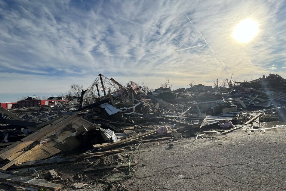 The devastation in Mayfield, Kentucky, where the collapse of a candle factory caused mass casualties.