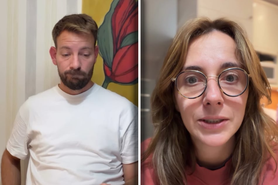 Der ehemalige Farmer Gerald (40) wirkt frustriert, Anna Heiser (35) sieht auch nicht viel fröhlicher aus.