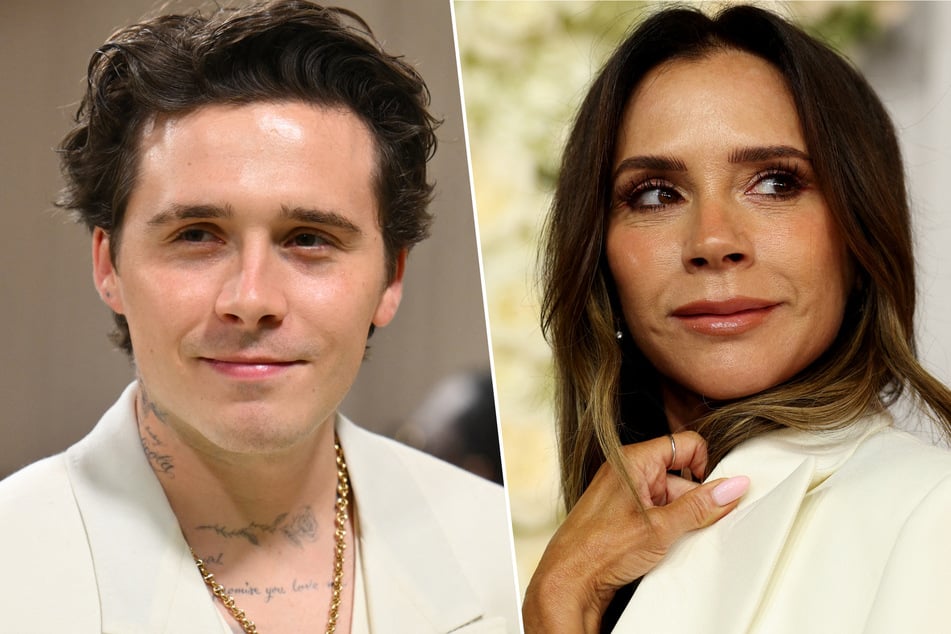 Victoria Beckham (r.) has broken her silence on her son Brooklyn's explosive claims against his famous parents.