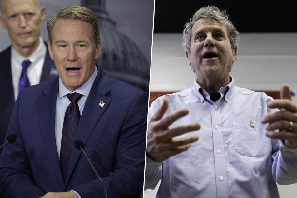 Republican Jon Husted (l.) and Democrat Sherrod Brown will face off for US Senate in November 2026.