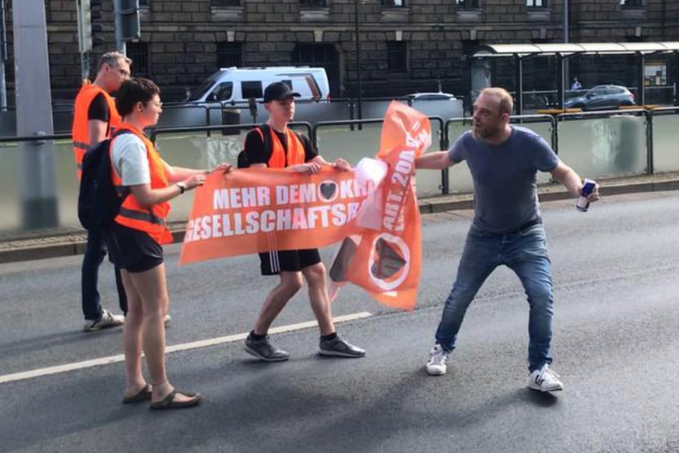 Der Protest wurde von den Verkehrsteilnehmern nicht besonders positiv aufgenommen.