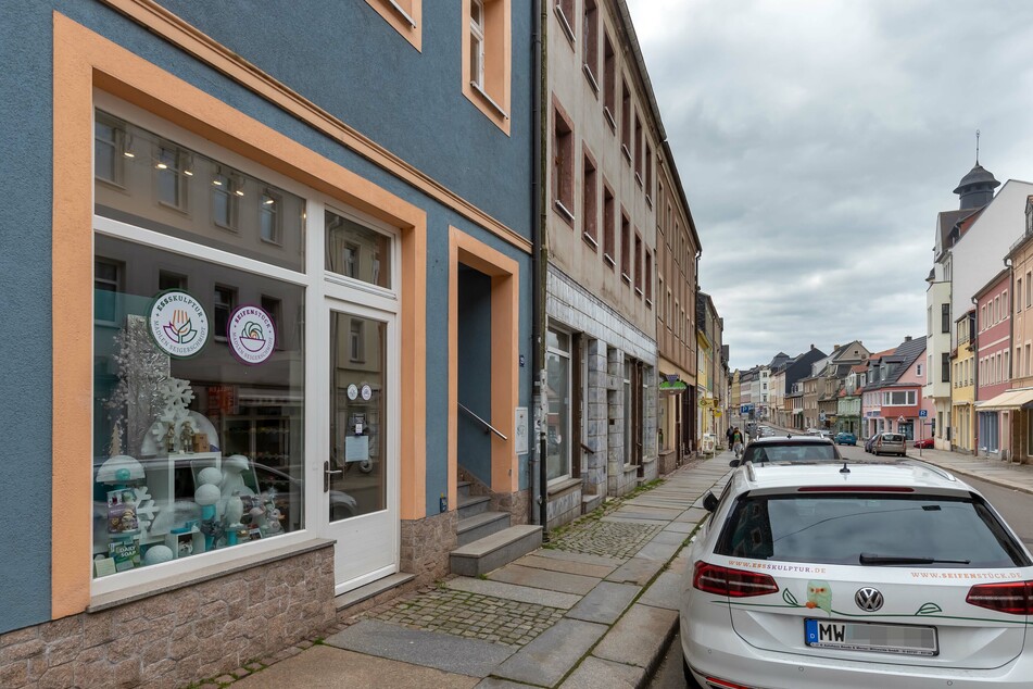 In ihrem Geschäft in Mittweida verkauft Madlen Seigerschmidt normalerweise Seifen und Deko. Nun vereint sie hier die Händler der Stadt.