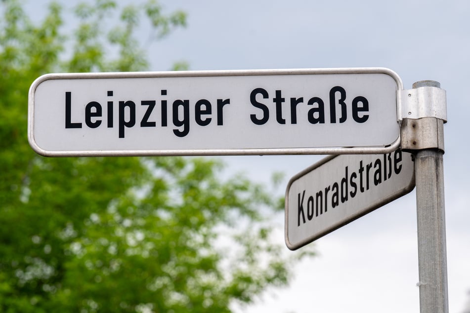 Die Polizei richtete eine Kontrolle auf der Leipziger Straße in Chemnitz ein.