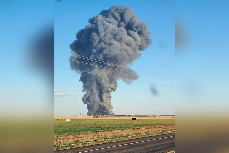 Die Explosion zog eine riesige Rauchwolke nach sich, die schon von weitem gesehen werden konnte.