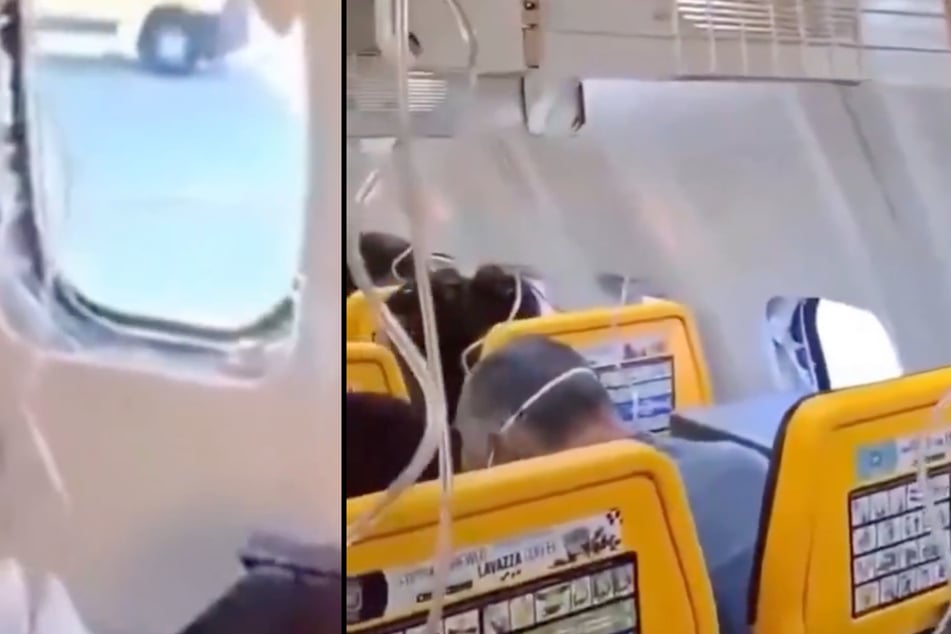 Der Mann saß direkt neben dem Fenster, das zerbrach.