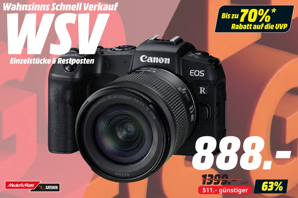 Canon-Systemkamera für 888 statt 1.399 Euro.