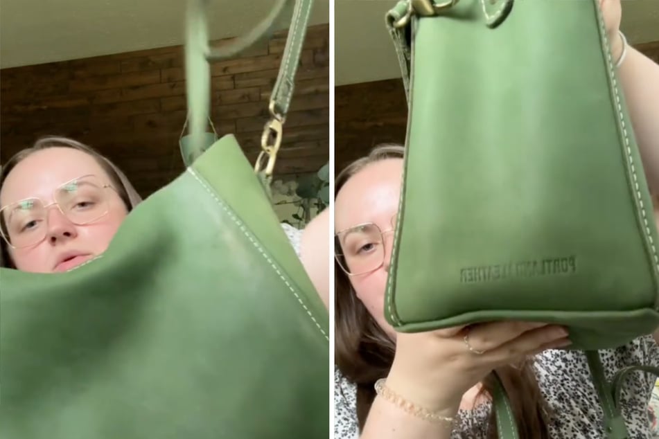 Die grüne Tasche kostet original ein Vielfaches!