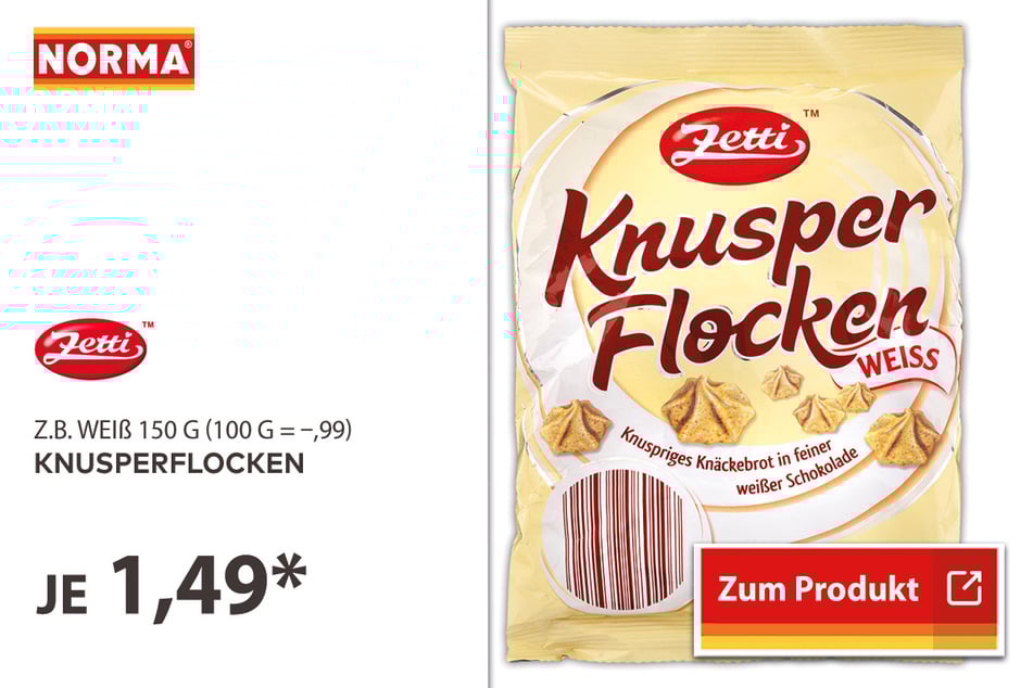 Knusperflocken für 1,49 Euro.