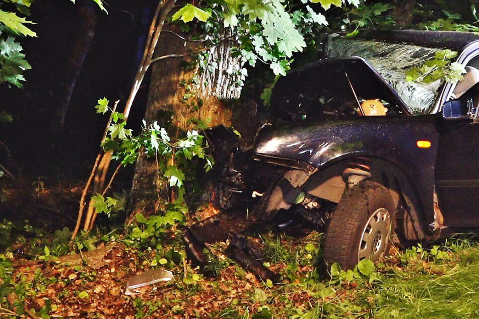 Betrunkene Autofahrerin prallt gegen Baum: Sperrung der B47 bei Bürstadt
