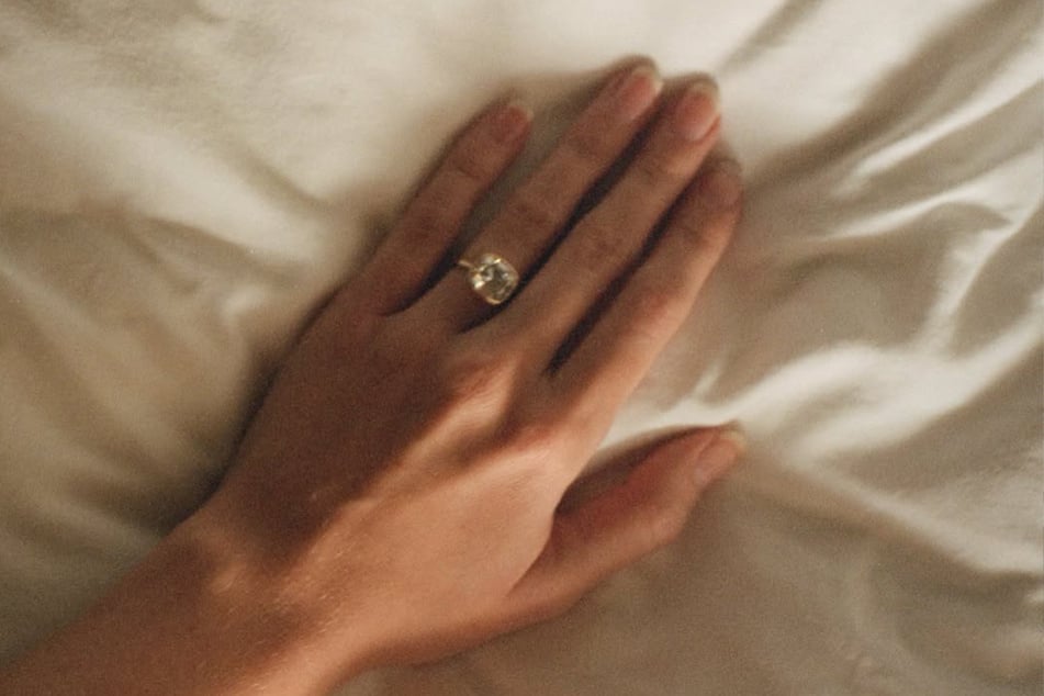 Gabriella Brooks revealed her sparkling engagement ring on Instagram.