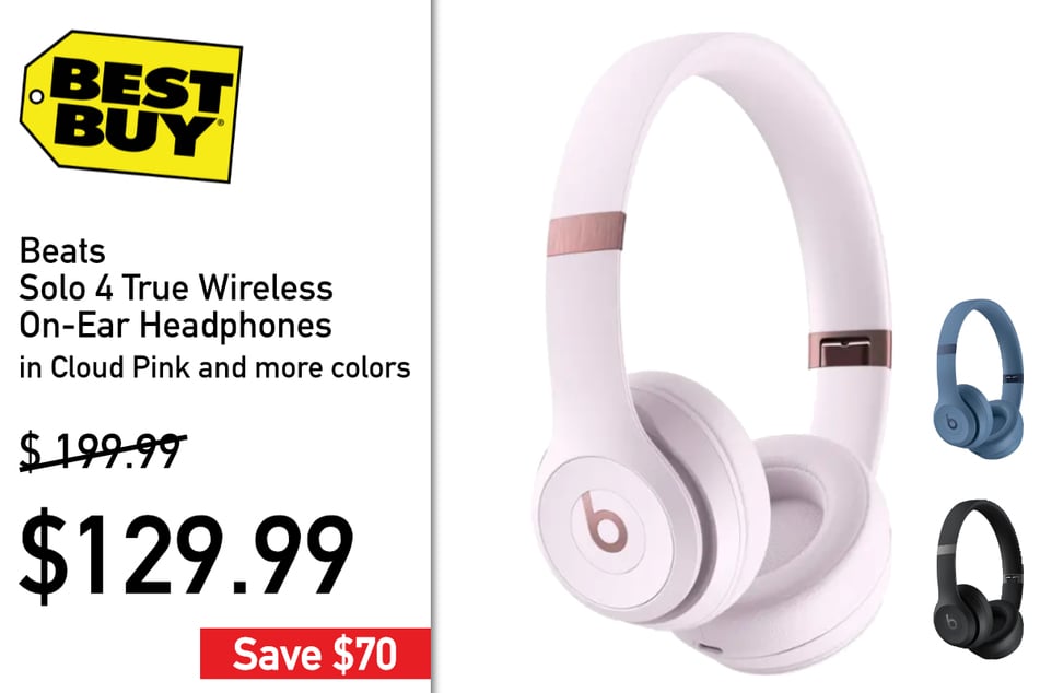 The Beats Solo 4 True Wireless On-Ear Headphones.