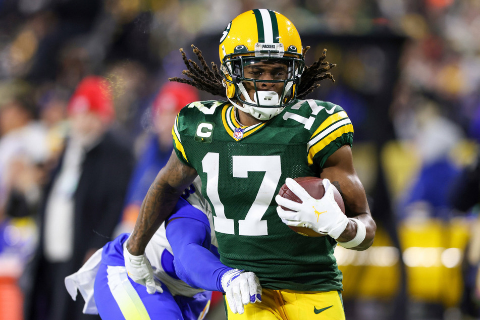 Packers wide receiver Davante Adams caught eight passes for 104 yards on Sunday.