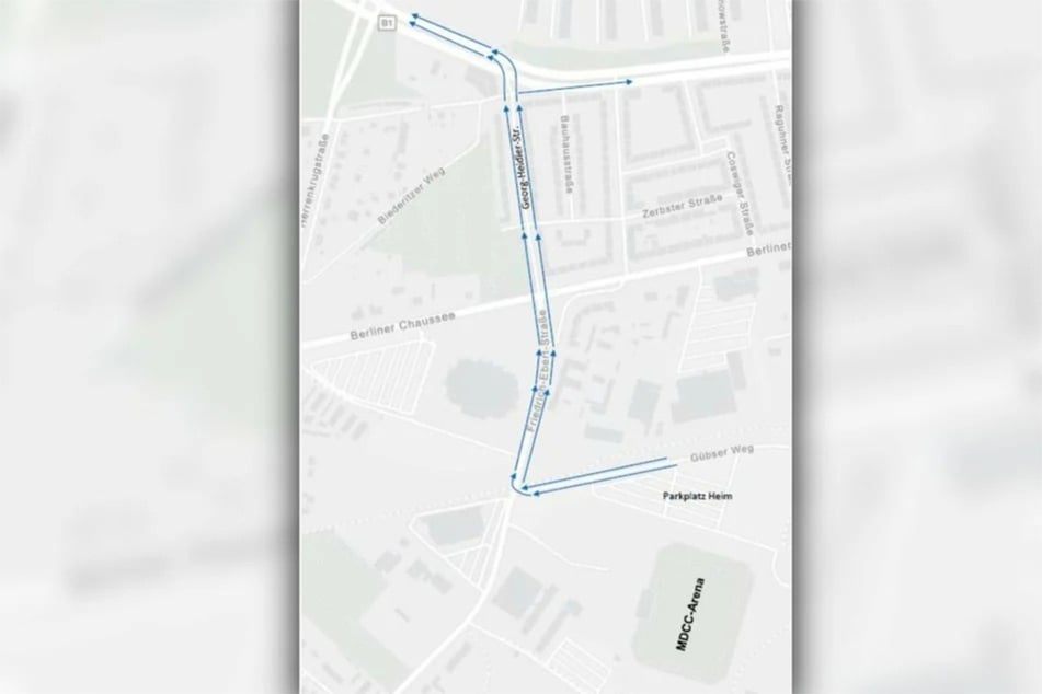 Diese Straßen nahe der Avnet-Arena werden nach dem Spiel zu Einbahnstraßen.