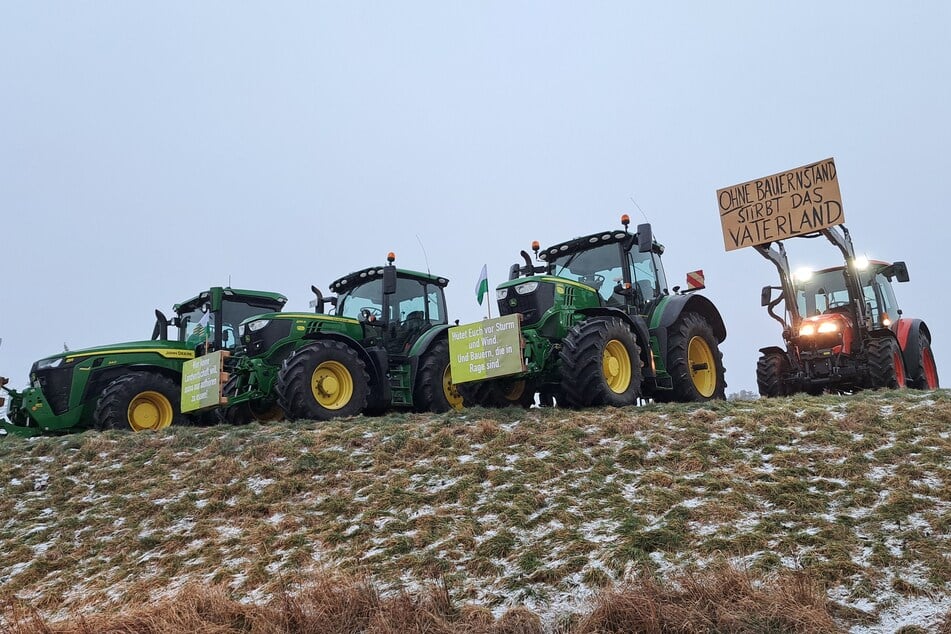 Dresden: Bauernproteste in Dresden: Autobahnzufahrten sind wieder frei