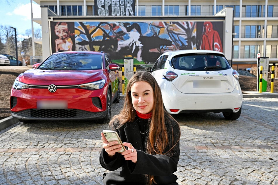 Die Nutzung von Car-Sharing-Autos in Chemnitz ist gestiegen. Seit diesem Jahr gibt es auch zwei "teilAuto"-Standorte an der Hartmannfabrik.