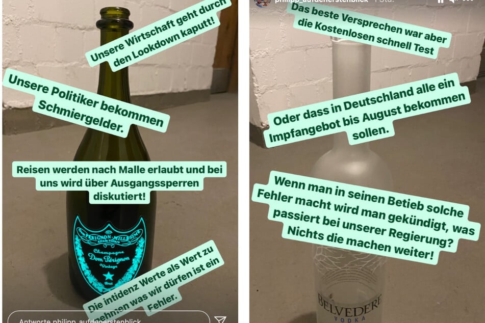 Philipp ätzte er auf Instagram über die geltenden Corona-Regeln.