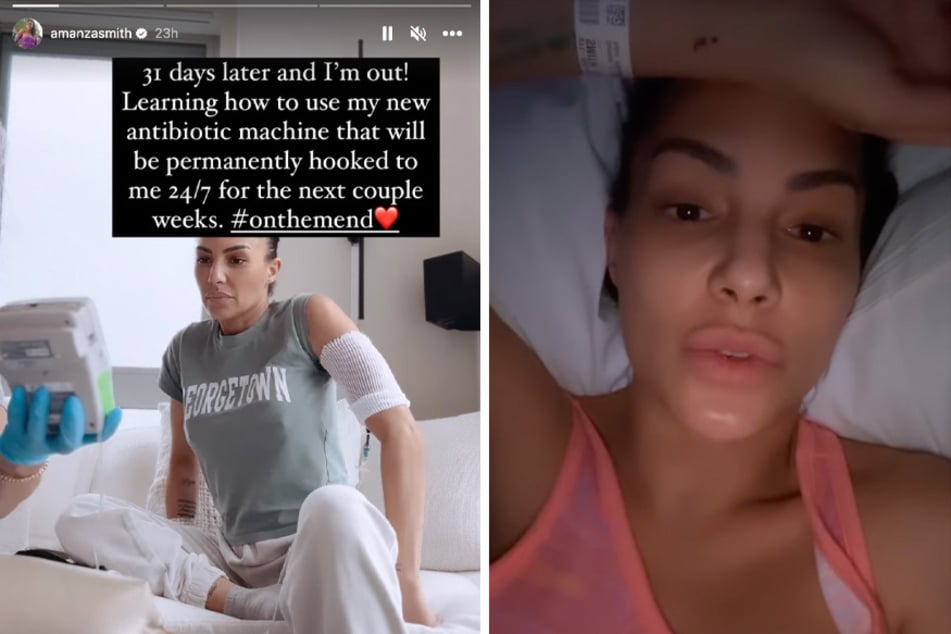 Amanza Smith from Selling Sunset shared a health update with her Instagram followers after returning home from a month-long hospital stay.