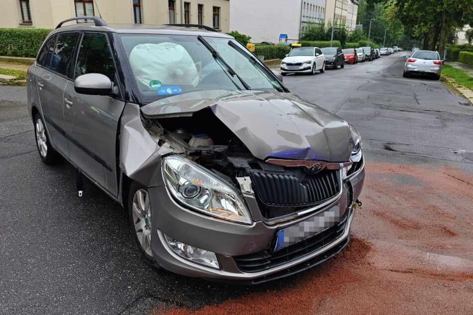 Der Skoda befuhr die Wilhelm-Weber-Straße.