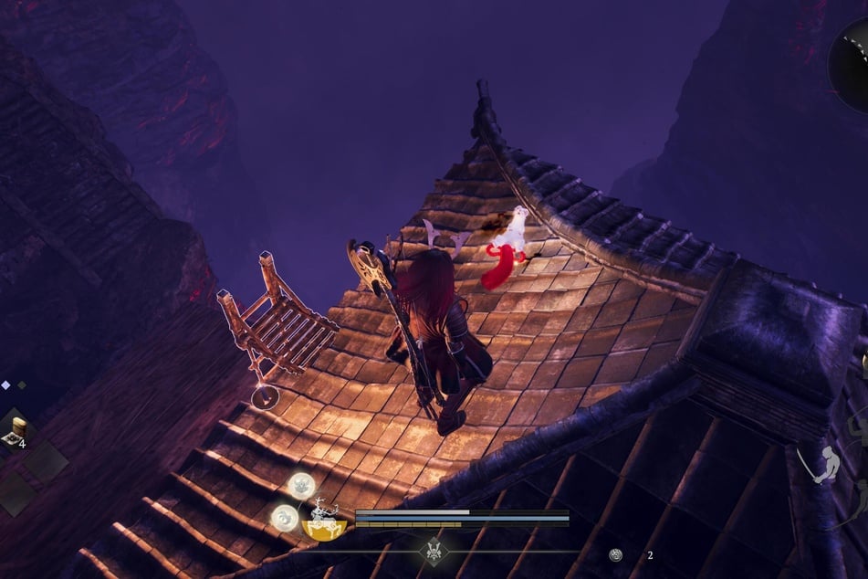 In den deutlich weitläufigeren Levels stoßen wir aber auch auf freundliche Geister wie Chijiko, der an einen niedlichen Otter erinnert.