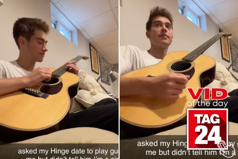 This Hinge date started with a guitar and ended with a guy falling in love mid-song!