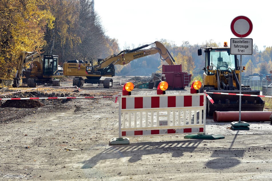 In der Olbernhauer Straße und Werner-Seelenbinder-Straße kommt es durch Bauarbeiten zu Lärm. (Archivbild)