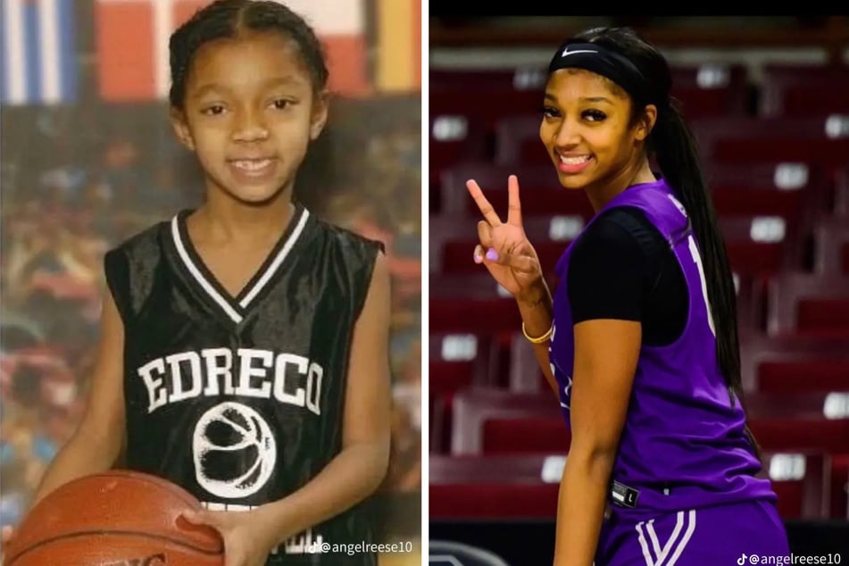 Preparing for her final year on the court for LSU, Angel Reese shared a snapshot from her childhood as a young basketball player and one of her now, leaving fans in their feels.