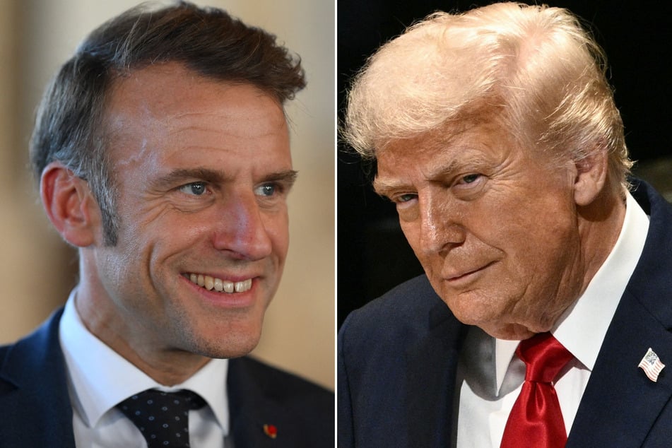 French President Emmanuel Macron (l.) called up Donald Trump after the US leader's presidential convoy prevented him from traveling to another meeting at the UN.