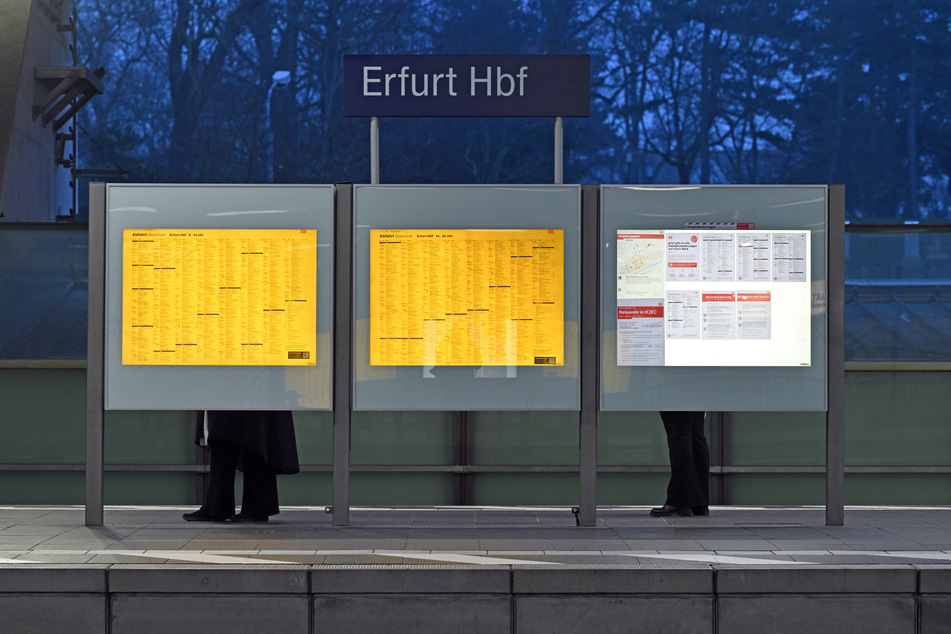 Am Erfurter Hauptbahnhof ging am vergangenen Samstag zeitweise nichts mehr. (Archivbild)