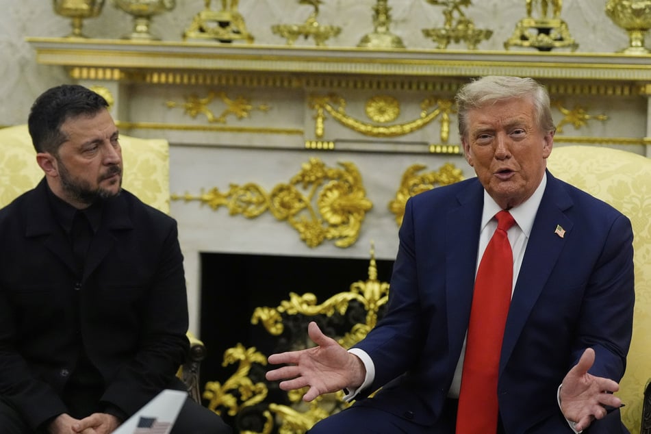 Am Freitag besucht der ukrainische Präsident Wolodymyr Selenkskyj (47, l.) erneut US-Präsident Donald Trump (79, r.). (Archivbild)