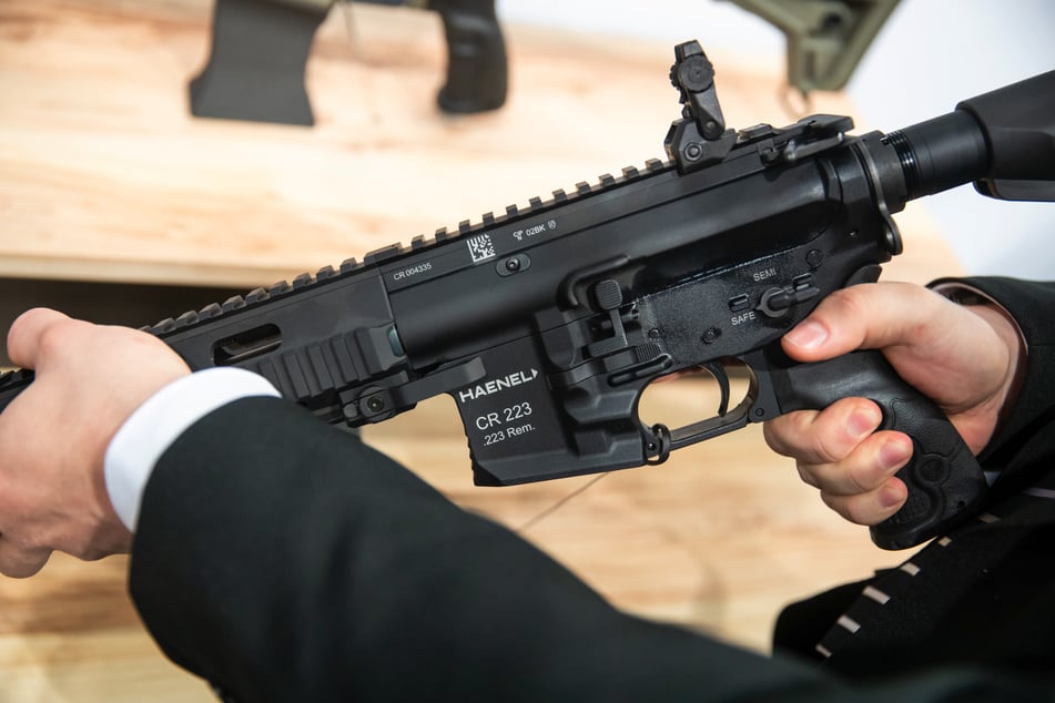 Die Maschinenpistole Haenel CR223 gehört zur Standard-Ausrüstung der BePo.