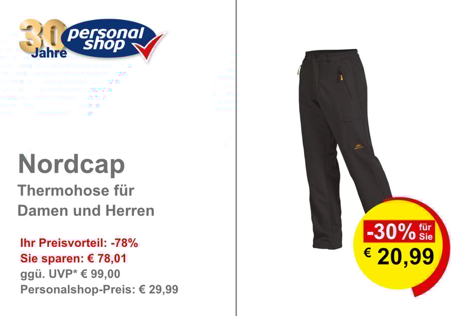 Nordcap Thermohose für Damen und Herren