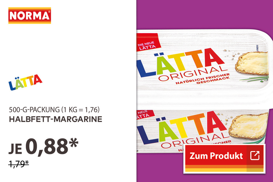 Halbfett-Margarine für 0,88 Euro