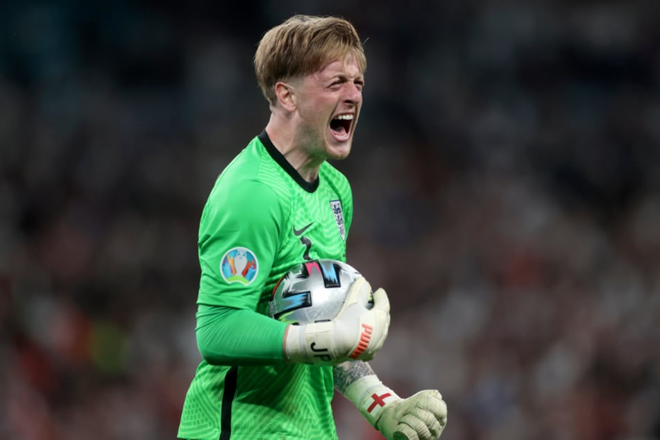 Jordan Pickford (27) stand für England beim EM-Finale gegen Italien zwischen den Pfosten.