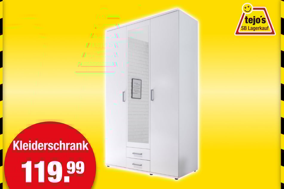 Kleiderschrank für 119,99 Euro.