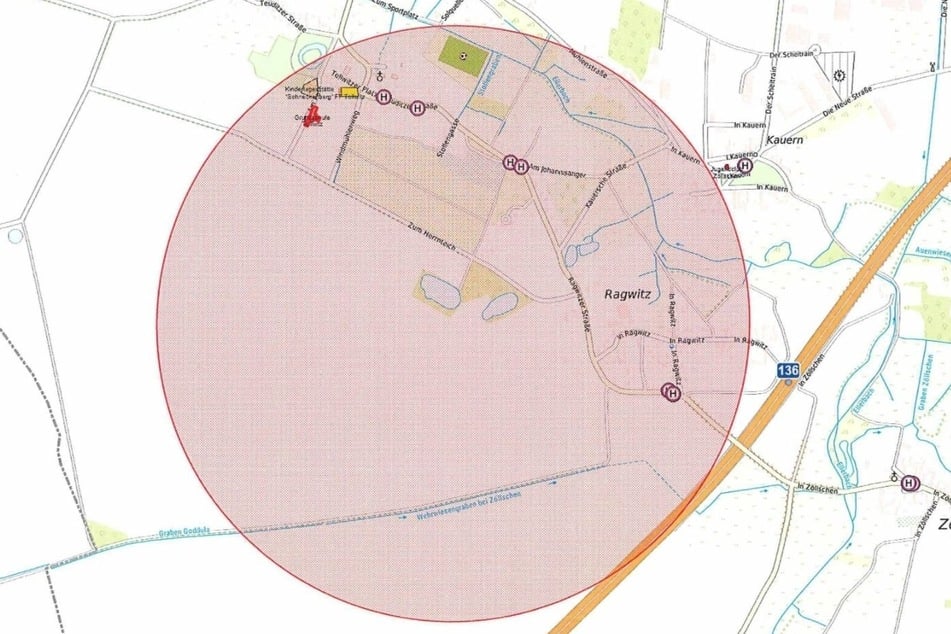 Ein Sperrkreis wurde eingerichtet.