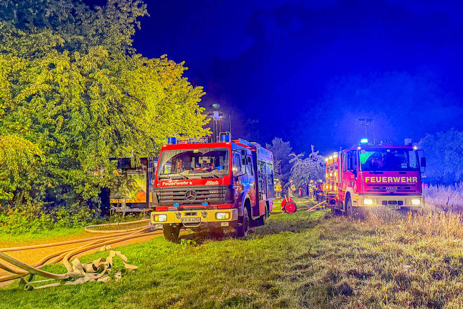 Die Feuerwehr war mit zahlreichen Einsatzfahrzeugen im Stadtteil Forchheim vor Ort.