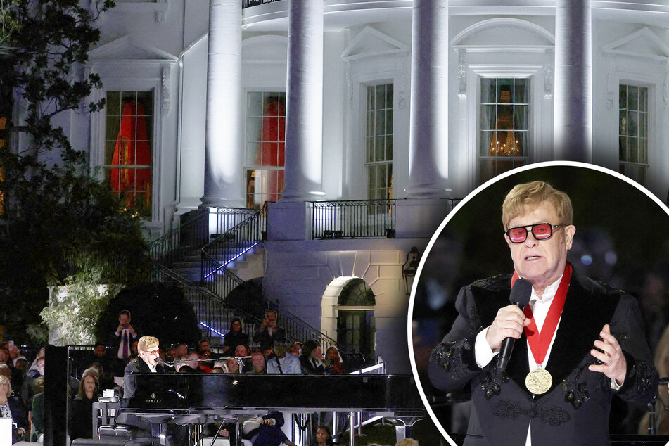 Elton John spielt Konzert vor Weißem Haus: "Was für eine Bruchbude!"