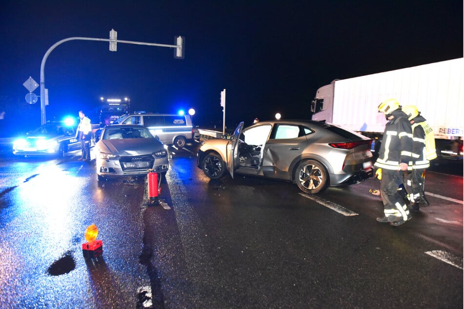 Die Auf- und Abfahrt zur A14 musste nach dem Unfall mehrere Stunden gesperrt werden.