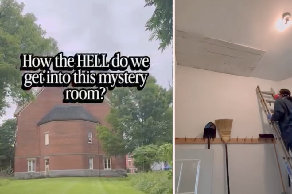 Von außen sehen sie die Fenster, doch von innen kommen sie nicht in den Raum.