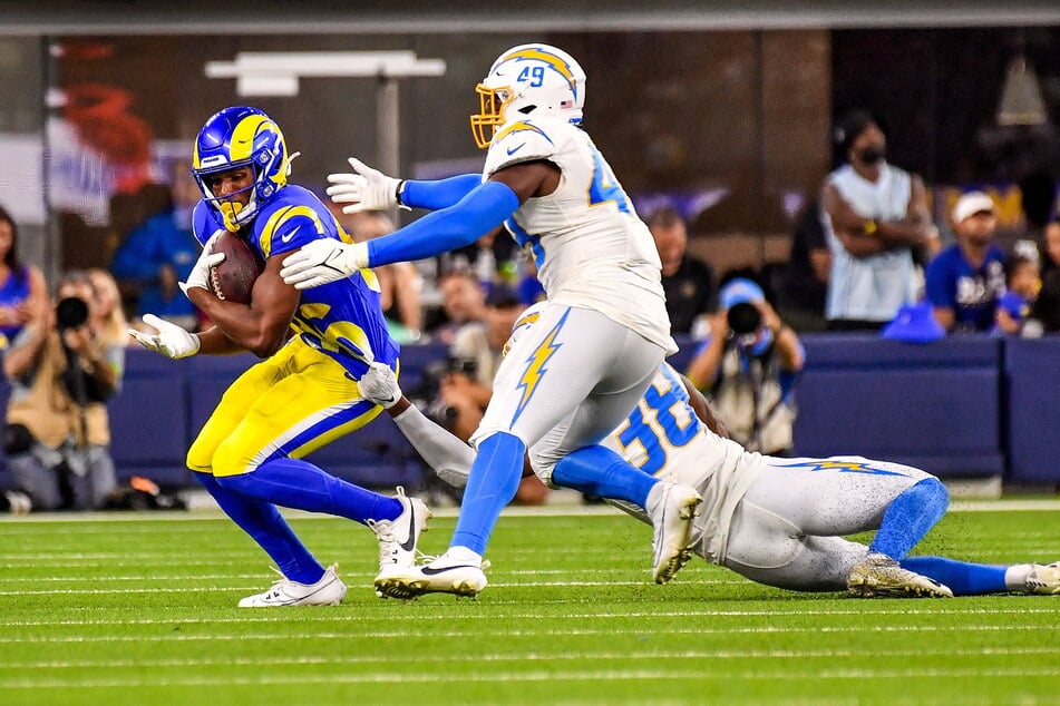 Tyler Hudson (24, l.) spielte bereits in der NFL für die Los Angeles Rams.