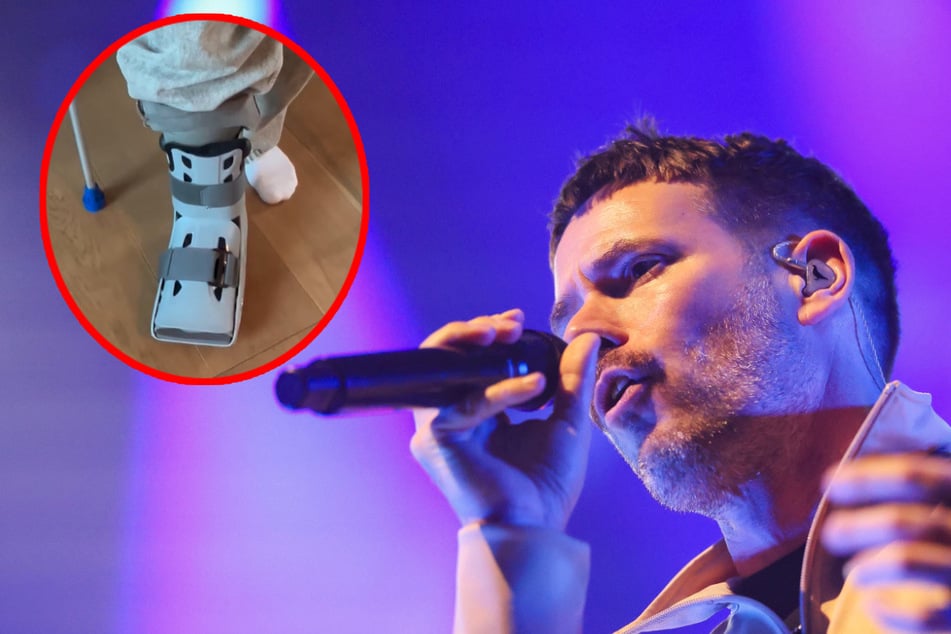 Knochenbruch! "Revolverheld"-Frontmann zeigt sich mit Krücken