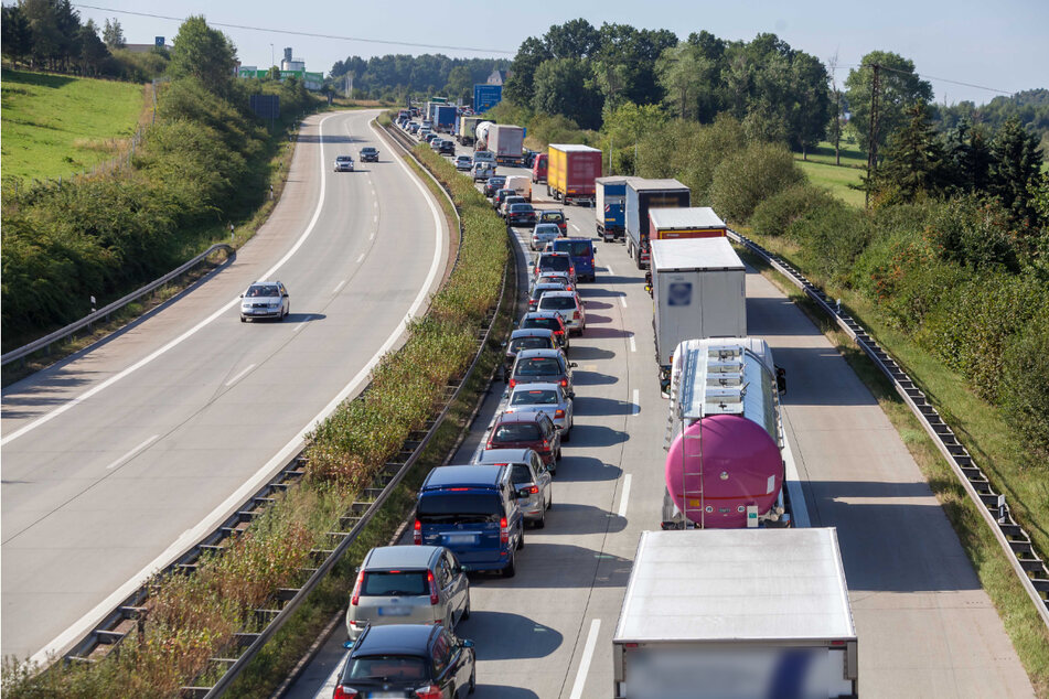 Ab dem 21. Juni wird die A72-Anschlussstelle Penig für mehrere Tage gesperrt. Autofahrer müssen mit Behinderungen rechnen. (Archivbild)