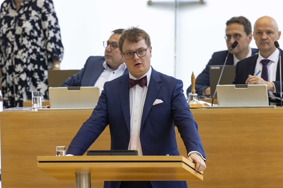Präsentiert am Mittwoch einen Alternativentwurf zur Neuauflage des sächsischen Polizeigesetzes: Valentin Lippmann (35, Grüne).