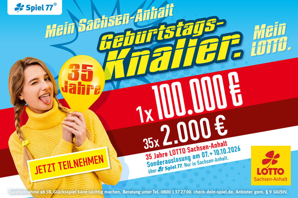 Lasst Euch nicht die Extra-Chance auf 1x 100.000 Euro und 35x 2.000 Euro zur Sonderauslosung entgehen.