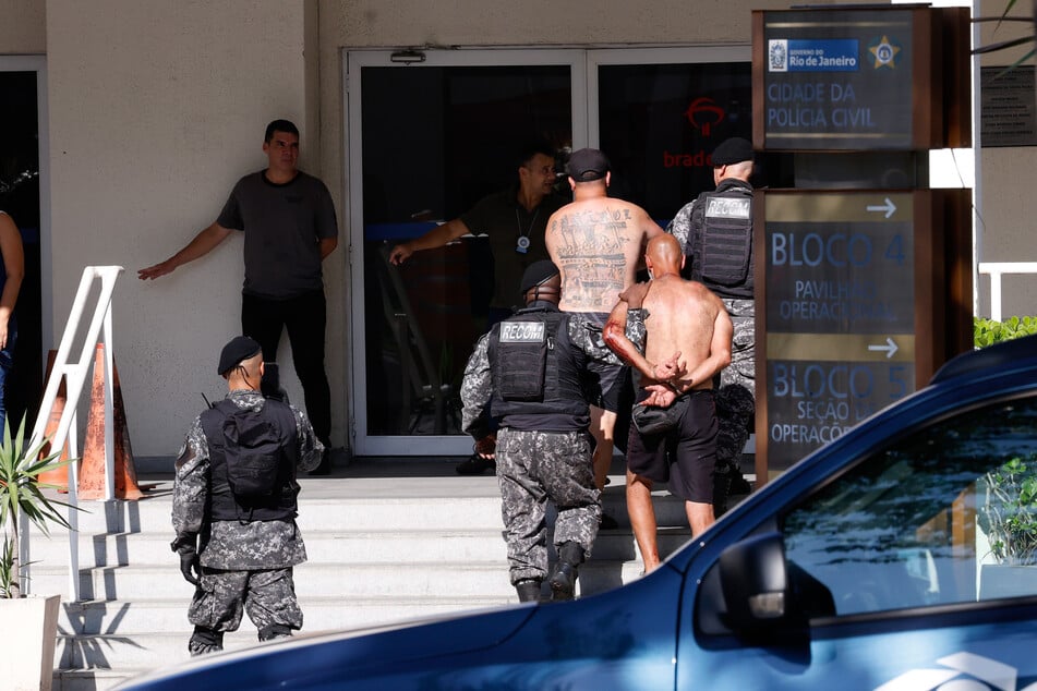 Die Polizei von Rio de Janeiro hatte am gestrigen Mittwoch einiges zu tun.