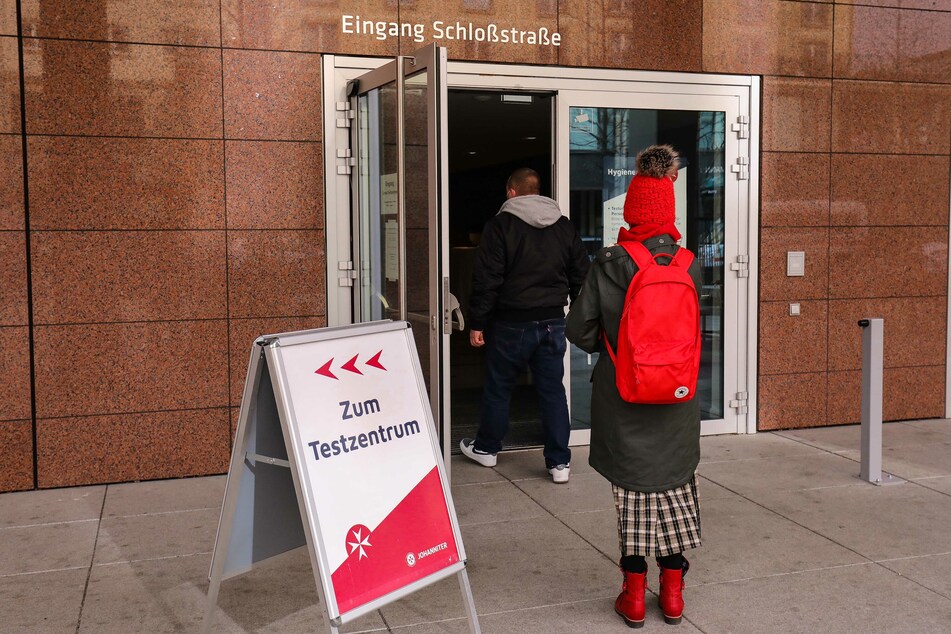 Das neue Testzentrum im Kulturpalast. Hier wird nun regelmäßig getestet.