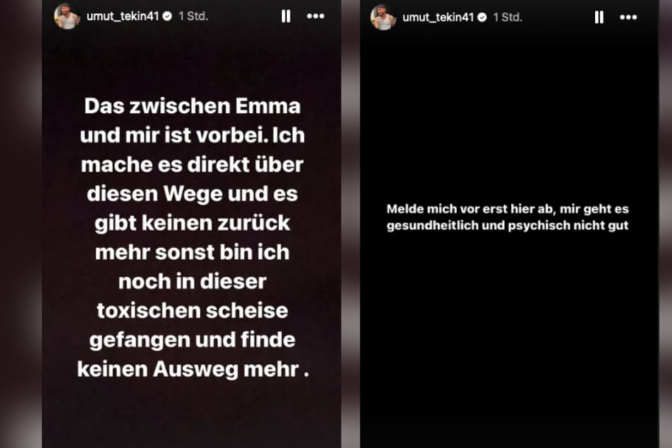 Auf Instagram gab Umut die Trennung bekannt.