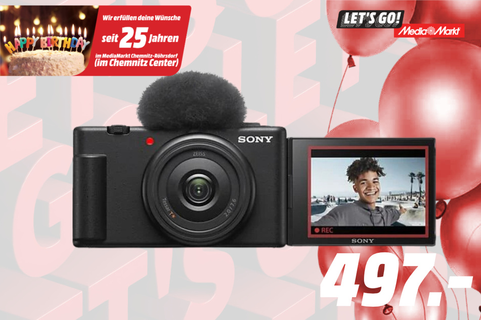 Sony-Vlogging-Kamera für 497 Euro.