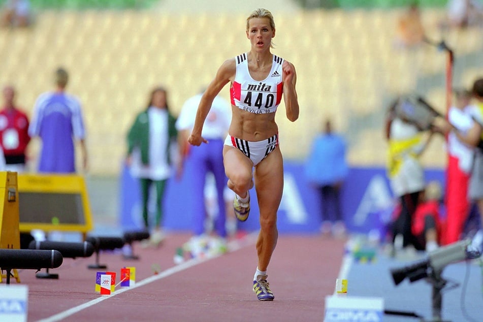 Susen Tiedtke (57, hier 1999) war eine ehemalige Weitspringerin, die bei der Hallen-WM 1993 Silber, 1995 Bronze holte.